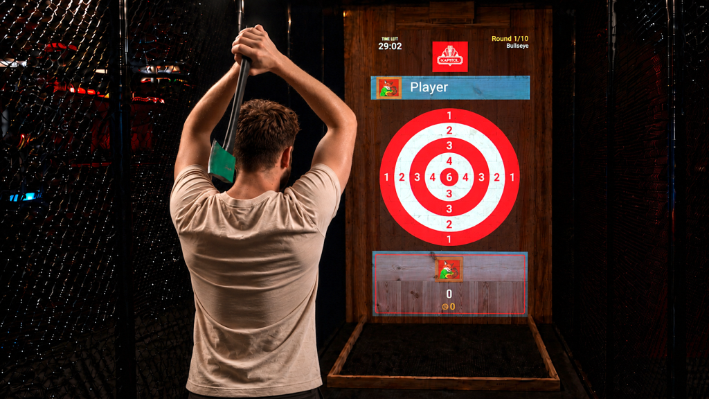 Axe Throwing in Dubai JBR | Kapitol Social